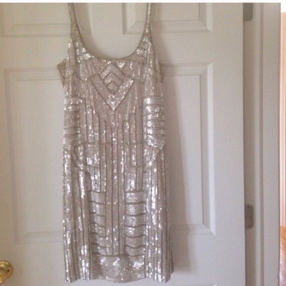 Sequin beaded party dress sz.12 - Picture 2 of 3